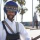 Turbaned Musician with a Guitar by the Palm Tree